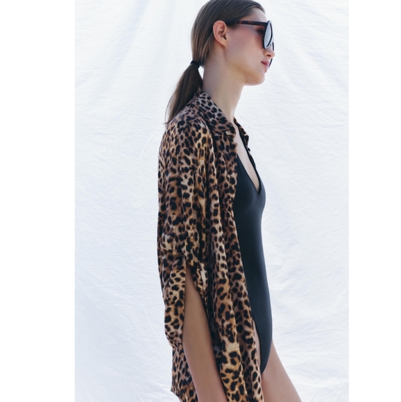 ZW COLLECTION ANIMAL PRINT SHIRT SIZE XS - Picture 2 of 8